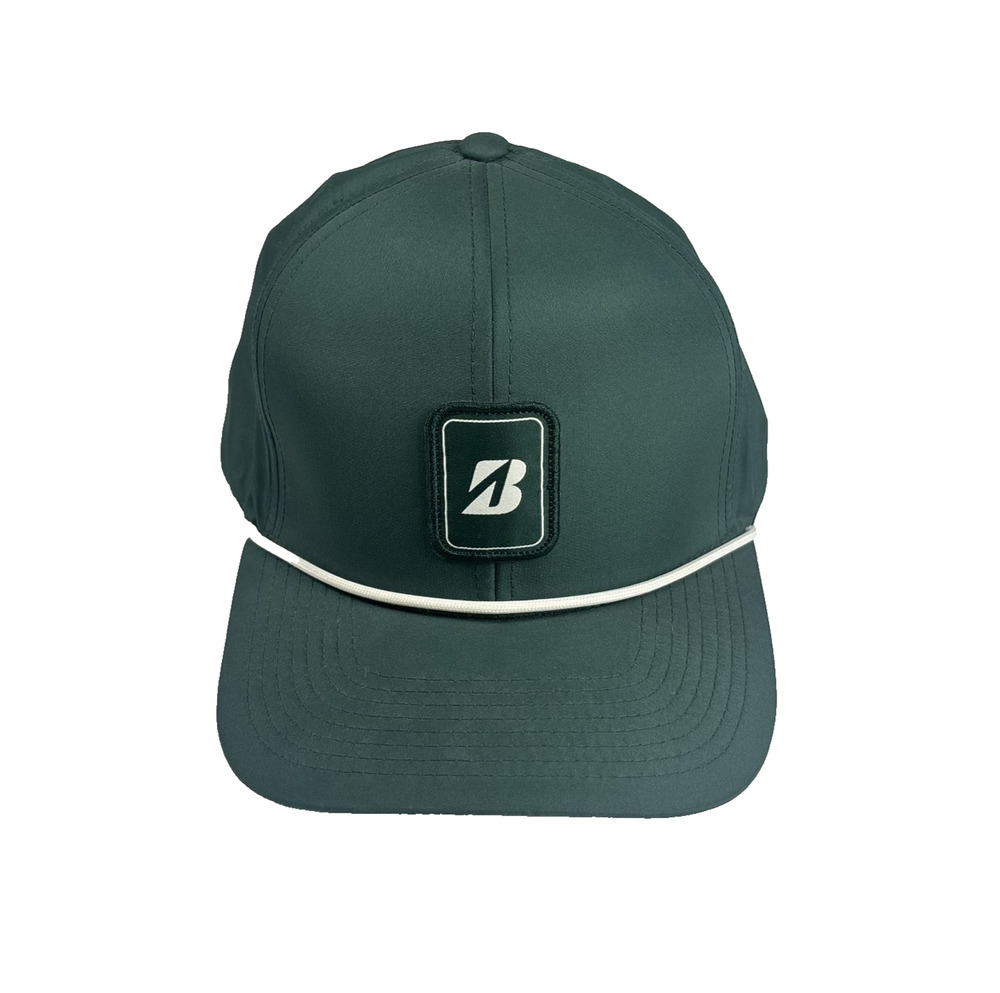 BRIDGESTONE ROPE COLLECTION GREEN ADJUSTABLE SNAPBACK GOLF HAT CAP
